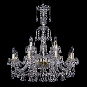 Подвесная люстра Bohemia Ivele Crystal 1409/8+4/240/XL-76 G