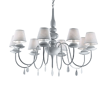Подвесная люстра Ideal Lux Blanche SP8 Bianco 035574