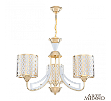 Подвесная люстра Arte Milano Florentia-3387 303387/3 Wh/Gd