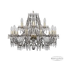 Подвесная люстра Bohemia Ivele Crystal 1410/10+5/240 G V0300 R731