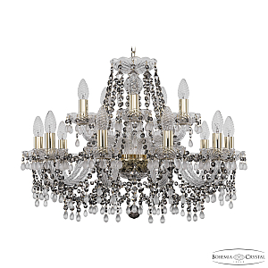 Подвесная люстра Bohemia Ivele Crystal 1410/10+5/240 G V0300 R731