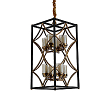 Подвесная люстра Lumina Deco Quadrato LDP 1223-8 BK+MD