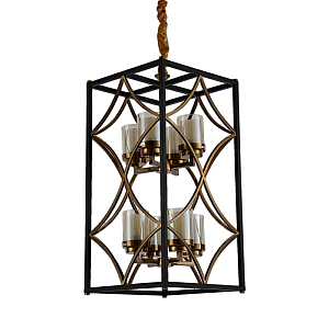 Подвесная люстра Lumina Deco Quadrato LDP 1223-8 BK+MD