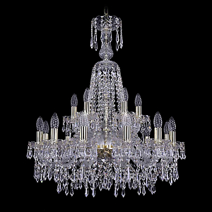 Подвесная люстра Bohemia Ivele Crystal 1403/12+6/240/XL-80 G