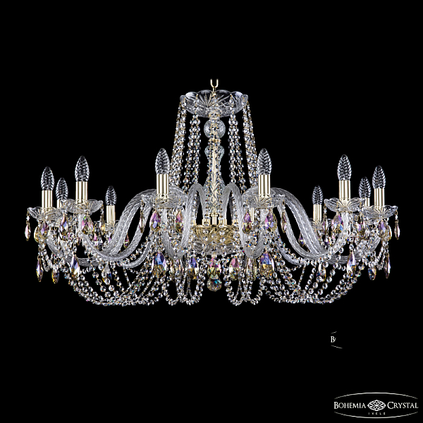 Подвесная люстра Bohemia Ivele Crystal 1402/12/360 G K801