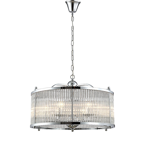 Подвесная люстра Crystal Lux Tadeo SP6 D600 Chrome/Transparente