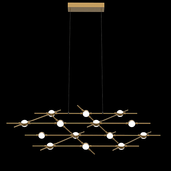 Подвесная люстра DeLight Collection Molecular MD18001067-14A black/gold