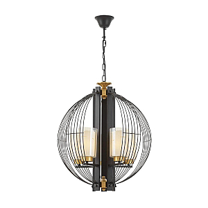 Подвесная люстра Lumina Deco Ponti LDP 1245-5 BK+MD