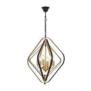 Подвесная люстра Lumina Deco Crulia LDP 8005-6 BK+MD