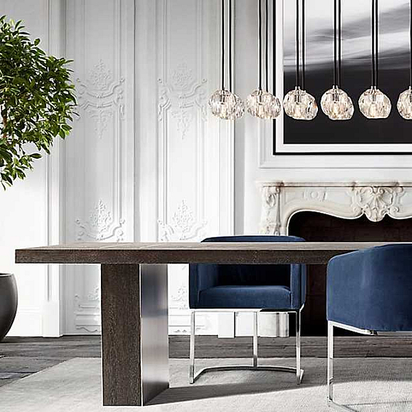 Подвесная люстра Imperium Loft Rh Boule De Cristal Linear Chandelier 6 Nickel 240203-22
