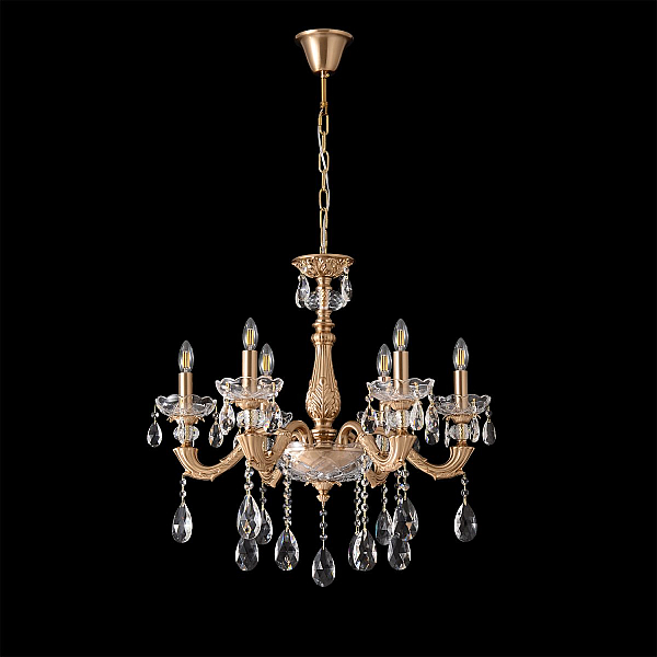 Подвесная люстра Crystal Lux ELIZABETH SP6 BRASS