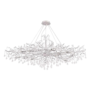 Подвесная люстра Crystal Lux REINA V2 SP12 L1500 SILVER PATINA