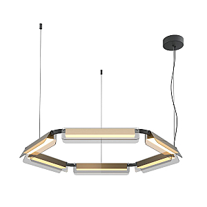 Подвесная люстра Maytoni Flat MOD296PL-L60BS3K