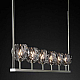 Подвесная люстра Imperium Loft Rh Boule De Cristal Linear Chandelier 6 Nickel 240203-22