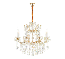 Подвесная люстра iLamp Diamond 6071-8 GD+CL