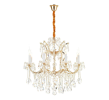 Подвесная люстра iLamp Diamond 6071-8 GD+CL