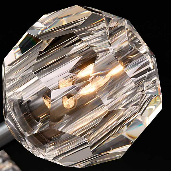 Подвесная люстра Imperium Loft Rh Boule De Cristal Linear Chandelier 6 Nickel 240203-22