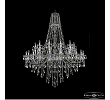 Подвесная люстра Bohemia Ivele Crystal 1415/24+12+6/530/h-187 Ni
