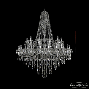 Подвесная люстра Bohemia Ivele Crystal 1415/24+12+6/530/h-187 Ni