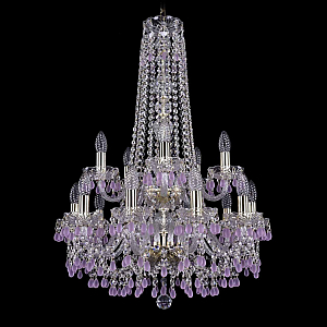 Подвесная люстра Bohemia Ivele Crystal 1410/10+5/195/h-82/2d G V7010