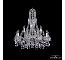 Подвесная люстра Bohemia Ivele Crystal 1403/10+5/240/h-76 G