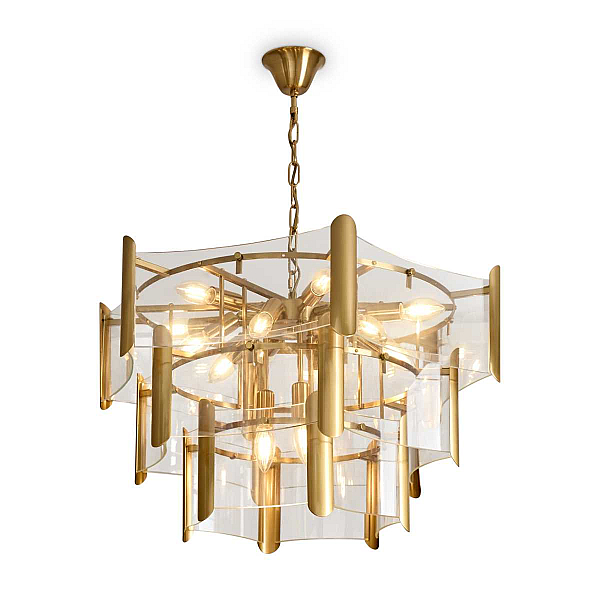 Подвесная люстра Freya Люмьер / Lumiere FR5516PL-15BS