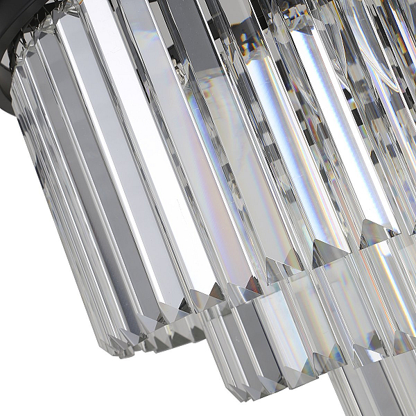 Подвесная люстра Delight Collection 1920s Odeon KR0387P-6 black/clear
