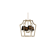 Подвесная люстра Lumina Deco Montero LDP 1249-4 GD+BK
