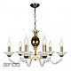 Подвесная люстра iLamp Flo YT2049-6 GD+Cear