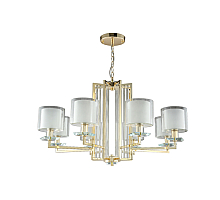 Подвесная люстра Crystal Lux Nicolas NICOLAS SP-PL8 GOLD/WHITE