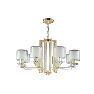 Подвесная люстра Crystal Lux Nicolas NICOLAS SP-PL8 GOLD/WHITE