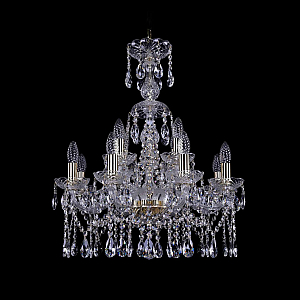 Подвесная люстра Bohemia Ivele Crystal 1413/8+4/200/XL-66 G