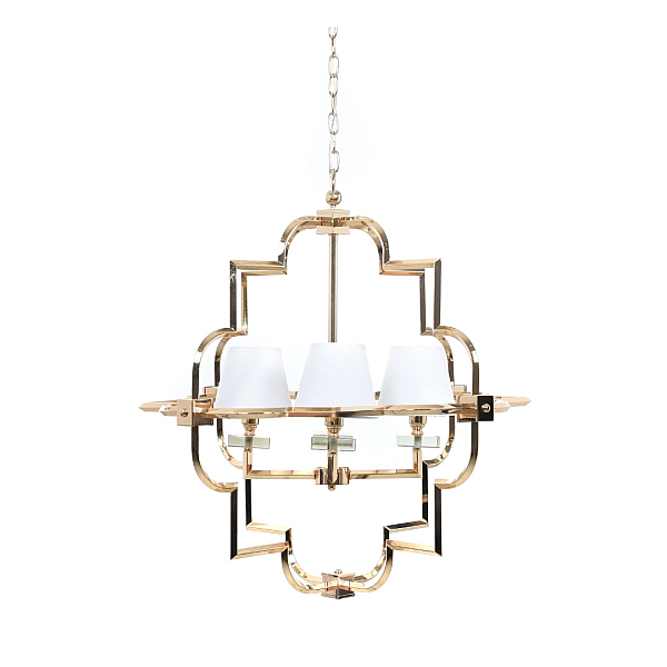 Подвесная люстра Lumina Deco Baltimore LDP 8020-4 GD+WT