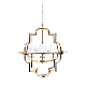 Подвесная люстра Lumina Deco Baltimore LDP 8020-4 GD+WT