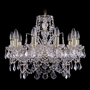 Подвесная люстра Bohemia Ivele Crystal 1411/10/195 G Leafs