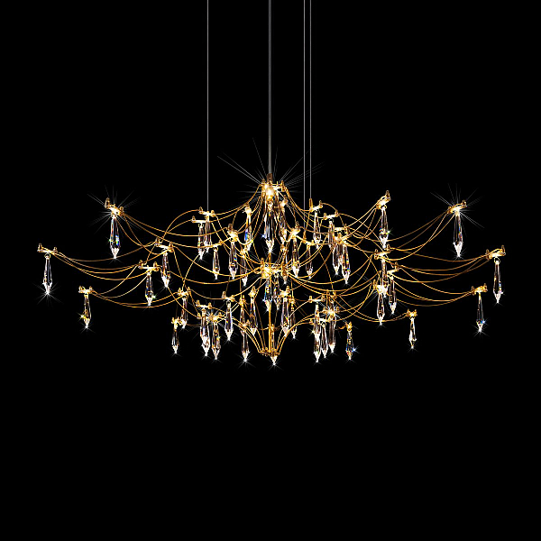 Подвесная люстра Loft IT Mira 10587/1000 Gold Asfour