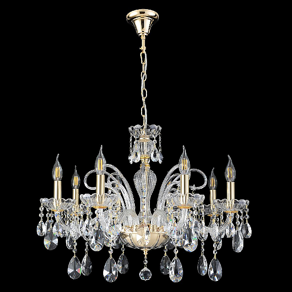 Подвесная люстра Crystal Lux MONICA SP8 GOLD