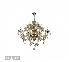 Подвесная люстра iLamp Asia 61079-8+4 BR
