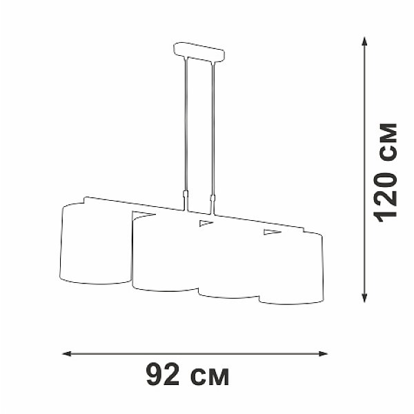 Потолочная люстра Vitaluce V2881-1/4S