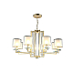 Подвесная люстра Crystal Lux Nicolas SP-PL8 Gold/White