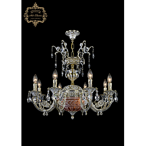 Подвесная люстра Art Classic 31.22.8.KR175SP.250IT.GW.Sp.Amber.White.1D
