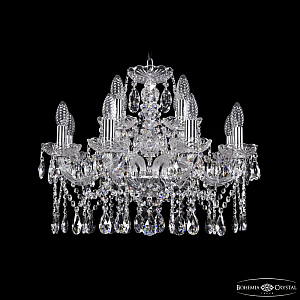 Подвесная люстра Bohemia Ivele Crystal 1413/8+4/200 Ni