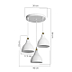Подвесная люстра Toplight Marjory TL1615H-03WH
