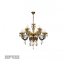 Подвесная люстра iLamp Asia 61081-8+4 BR