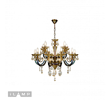 Подвесная люстра iLamp Asia 61081-8+4 BR