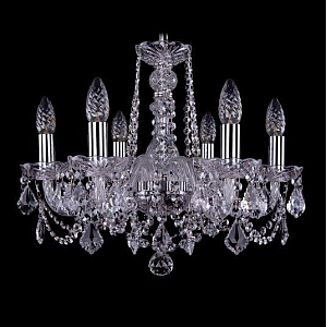 Подвесная люстра Bohemia Ivele Crystal 1402/6/160 Ni Leafs
