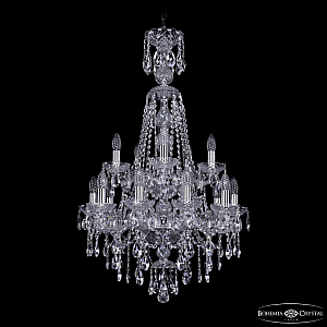 Подвесная люстра Bohemia Ivele Crystal 1415/10+5/200/XL-97/2d Ni