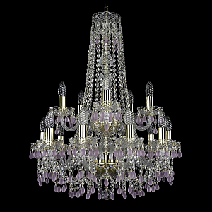 Подвесная люстра Bohemia Ivele Crystal 1410/10+5/195/h-74/2d G V7010