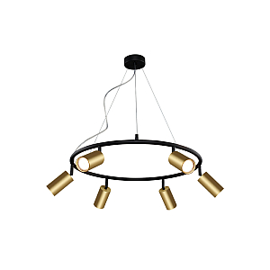 Подвесная люстра Crystal Lux CLT 015C6 D600 BL-GO