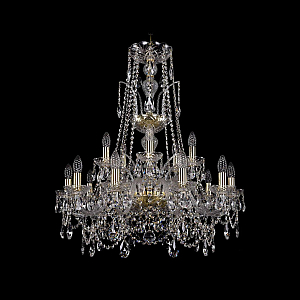 Подвесная люстра Bohemia Ivele Crystal 1411/10+5/240/XL-86 G